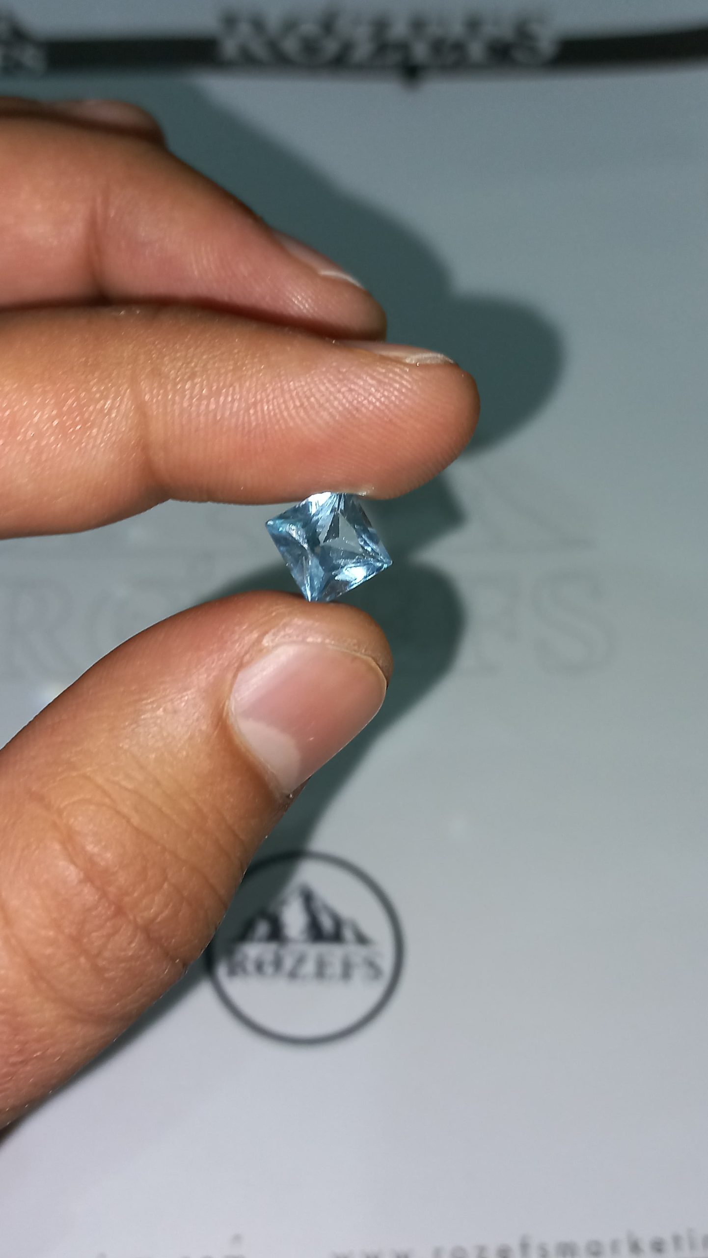 Natural Blue Topaz Ring Minimalist Ring Gift For Her Engagement Ring Women  Ring | eBay