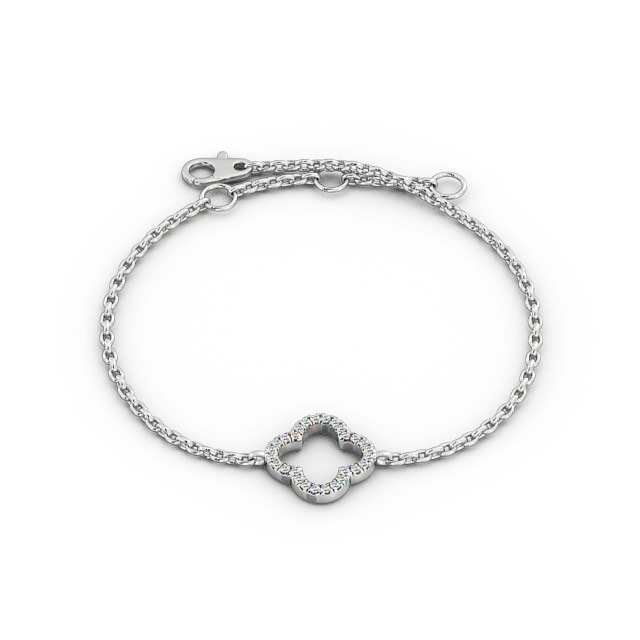 buy Diamond Floral Bracelet - Rozefs.com