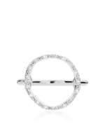 Diamond Circle Ring | Riva circle diamond ring side picture