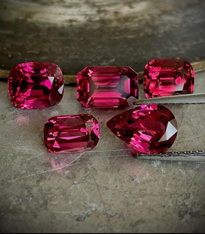 Spinel Gemstones in Different Shapes (Emerald cut, Round, square, oval) - Rozefs