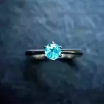 Apatite Ring front view - Rozefs.com