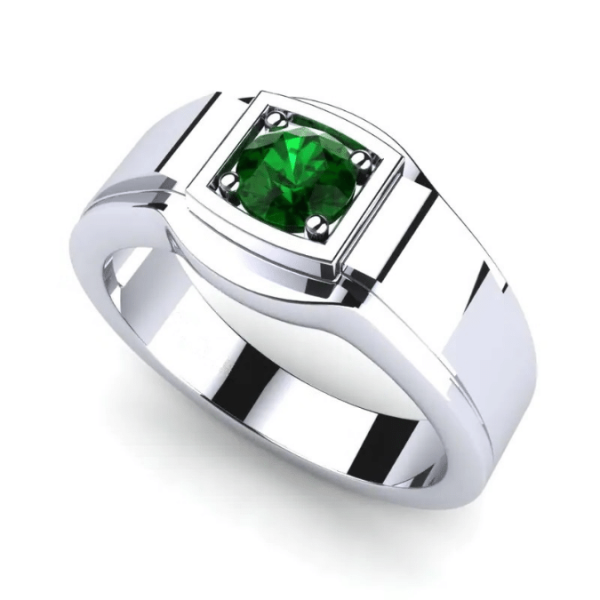 Emerald Mens Ring - rozefs.com