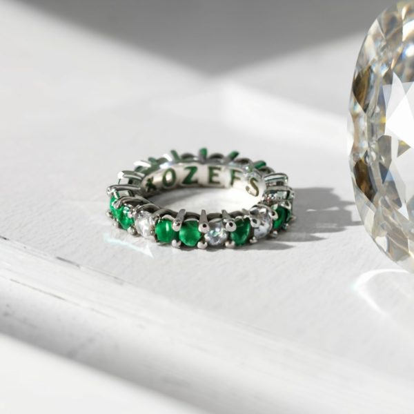 Emerald Eternity Ring - Rozefs